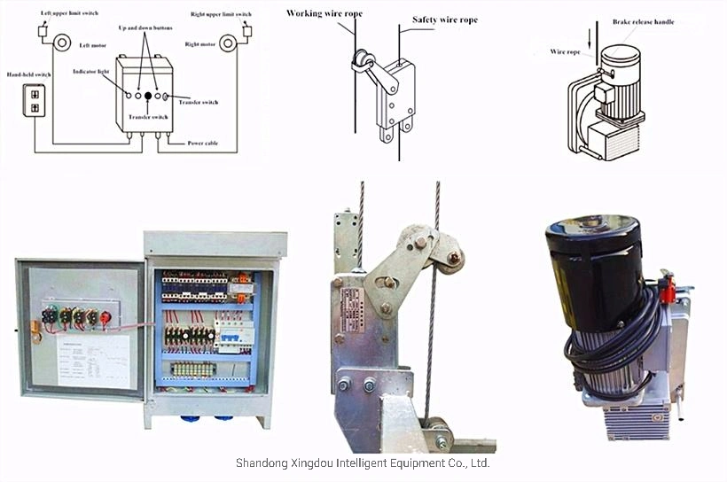 Construction Gondola Work Platform Suspended Platform Wall Gondola Motorized Gondola