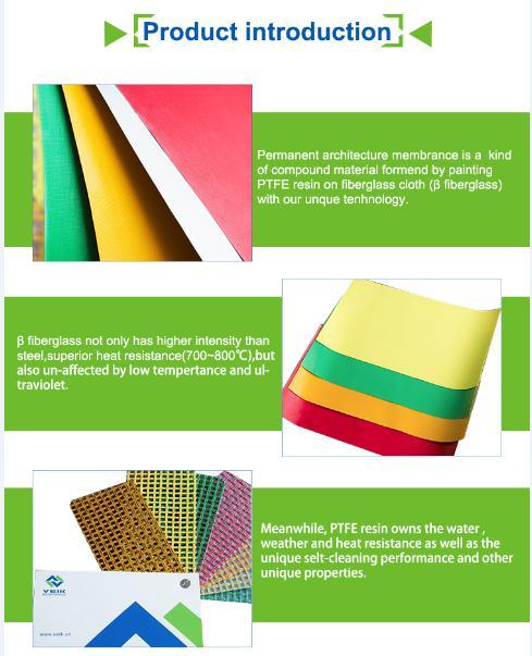 PTFE Tensile Fabrics for Architecture Membranes