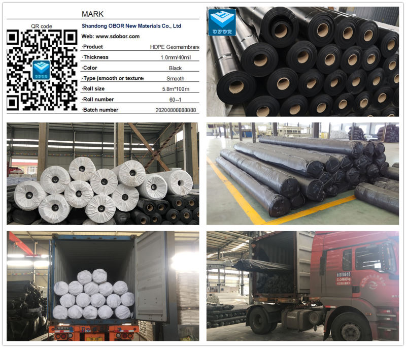 2mm Landfill Pond Membrane 100% Virgin Geomembrane HDPE Liner