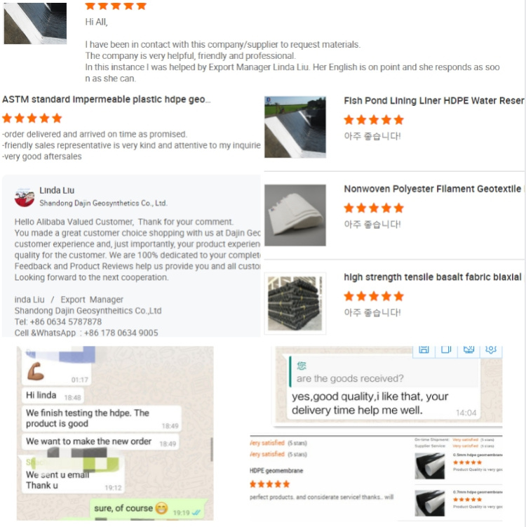 GM13 100% Virgin Waterproof Membrane for Pond Lining