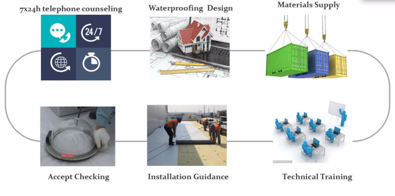Homogeneous/ Reinforced/ Fleece-Backed Tpo Waterproofing Membrane / Construction Material