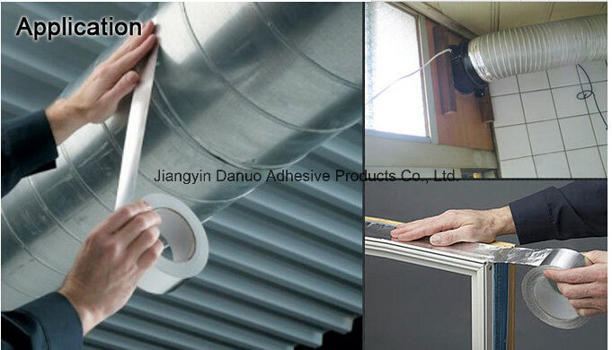 Jumbol Roll Adhesive Backed Aluminium Foil Tape Yellow Liner