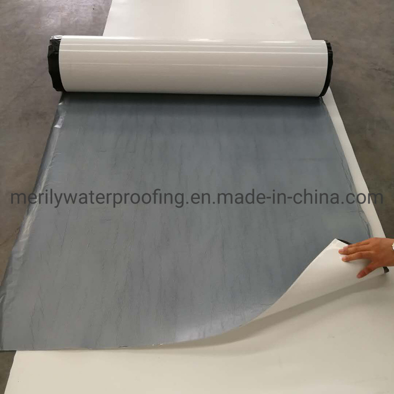 High Polymer Pre Applied Self Adhesive Waterproofing Membrane HDPE/EVA/PVC Self Adhesive Membrane