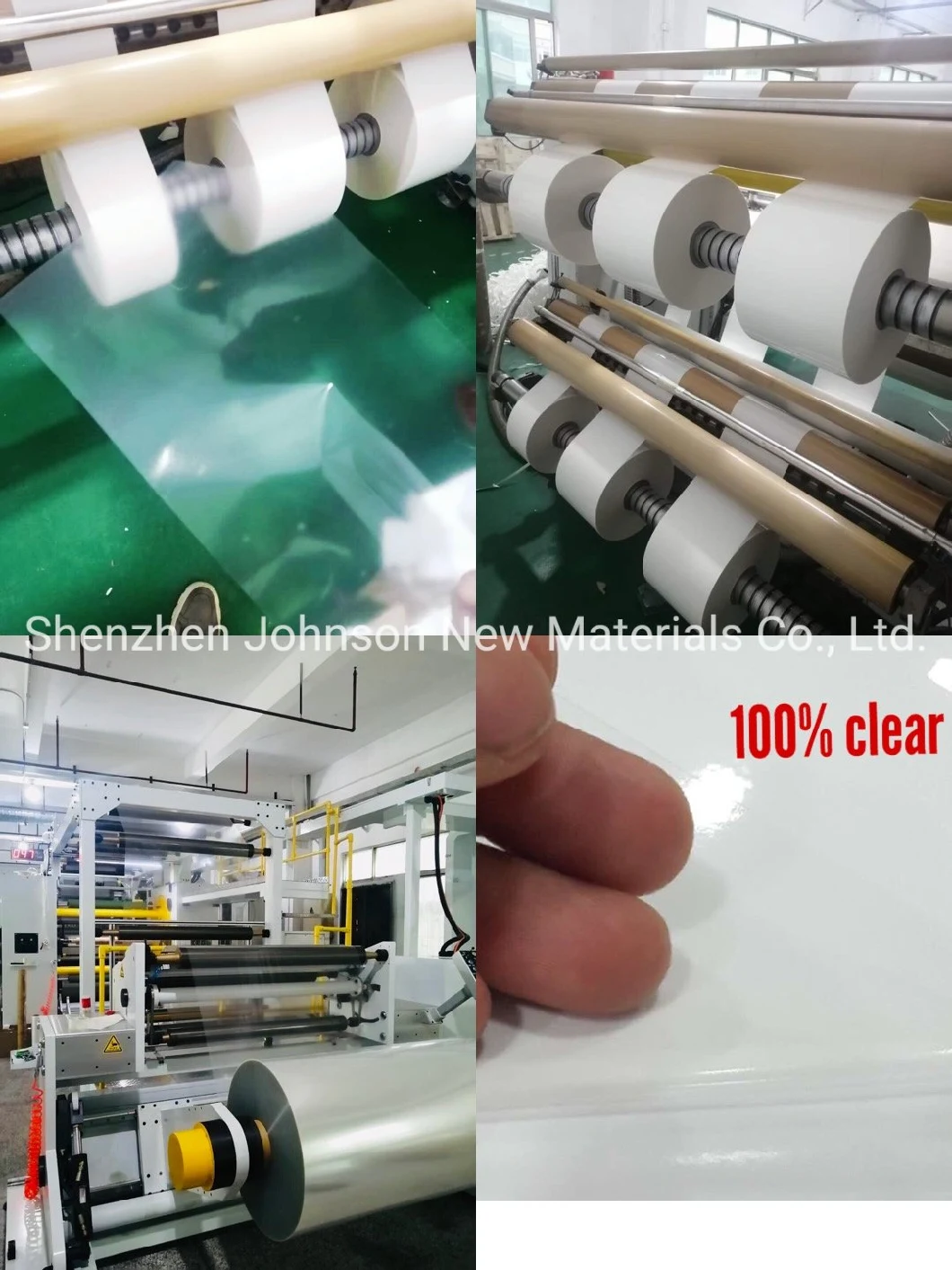 Printable Self Adhesive Clear PP Film with Transparent Liner for Adhesive Label Sticker Printing