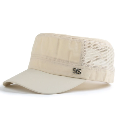 Custom Leisure Army Cap Promotional Cap Mens Mesh Military Hat Cadet Cap