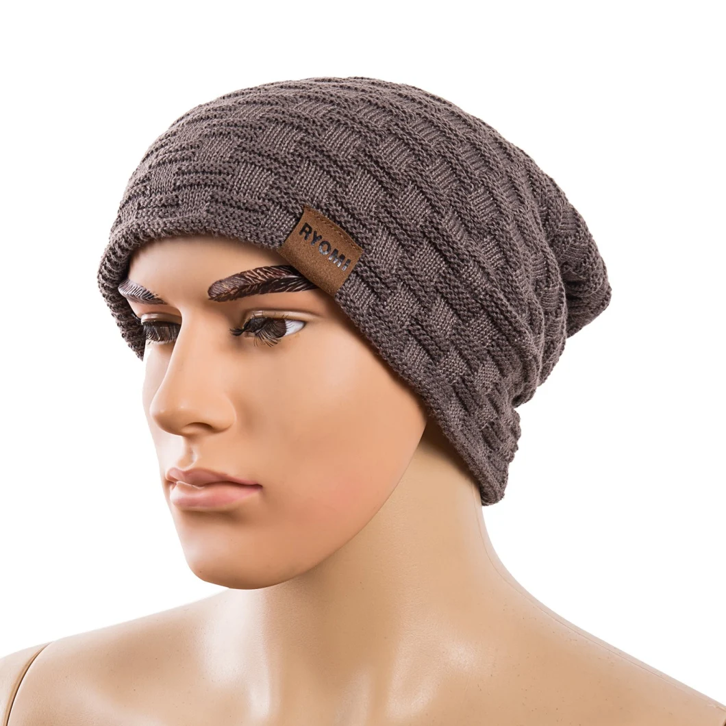 Slouchy Beanie Hat for Women and Men Variy Colors Fleece Lined Oversized Winter Warm Knit Cap