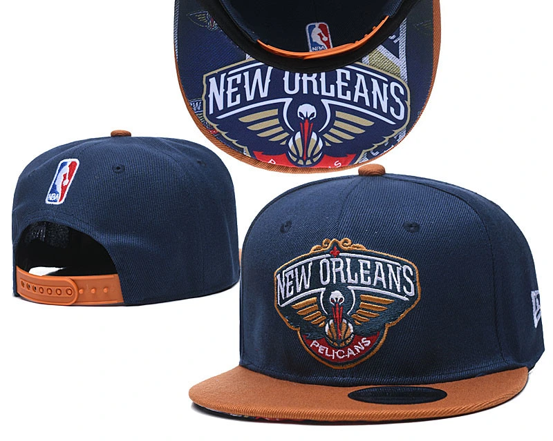 New Orleans Pelicans Hat Custom 6 Panel Structured Two Tone Sublimation Embroidered Baseball Cap