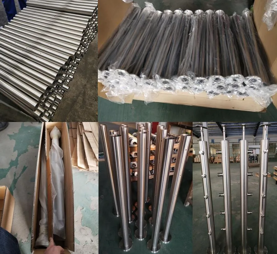 Fence Post for Handrail Post Stainless Steel Glass Railings