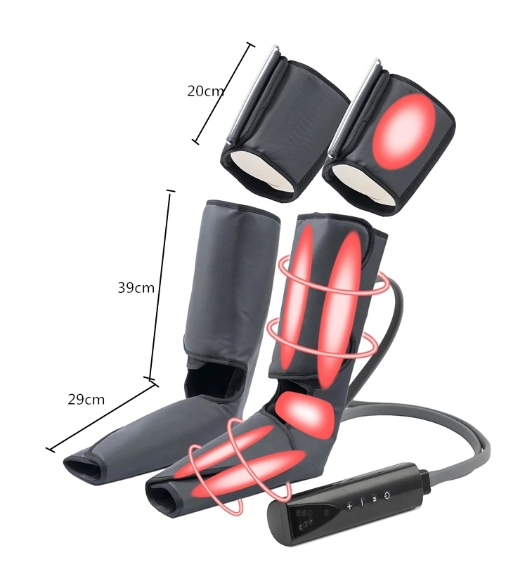 Airbag Rechargeable Air Compression Leg & Foot Massager, Shiatsu Kneading Air Pressure Compression Massage Foot Electronic