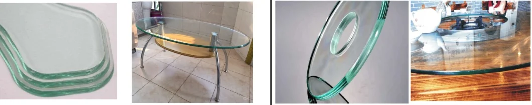 Single-Arm Special-Shaped Edging Machine for Glass Table Platform Making