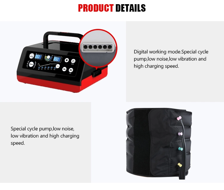 Recovery System Air Compression Boots, Leg Massage Blood Dynamic Air Compression for Massage Therapy Sports Recovery