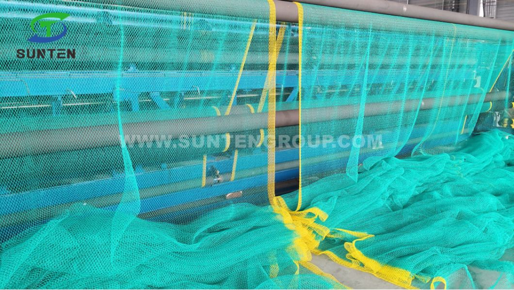 Heavy Duty Rainbow Color High Safety Knotless Cargo Climbing Net, Anti Falling Net, Safety Catch Net in Construction Sites, Amusement Park, Ski Resort