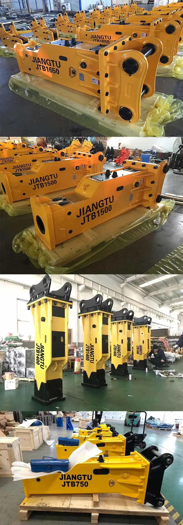Hydraulic Rock Breaker for Demolishing Concrete Structures or Rocks