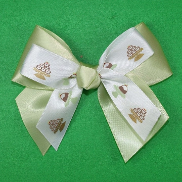 Supplier Manufacture 196 Color Printed Satin Ribbon Bow for Jewelry Box/Watch Box