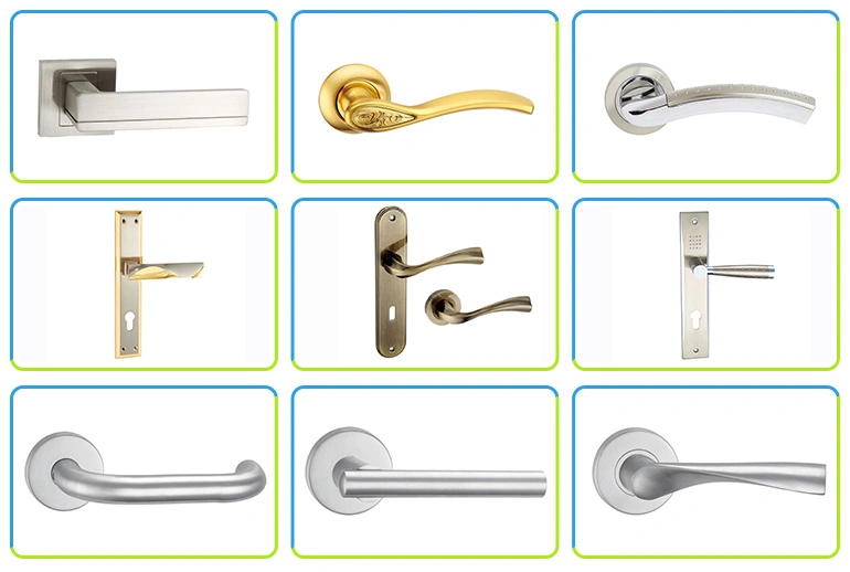 Door Locks Hardware Zinc Aluminum Alloy Split Type Lever Luxury Door Handle for Door Lock