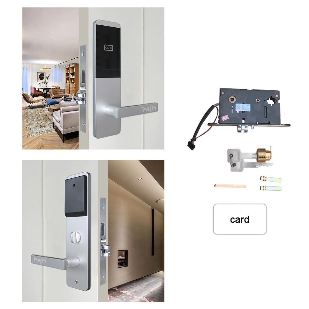 High Quality Hot Selling Aluminium Material Hotel Key Card Digital Door Locks for Project