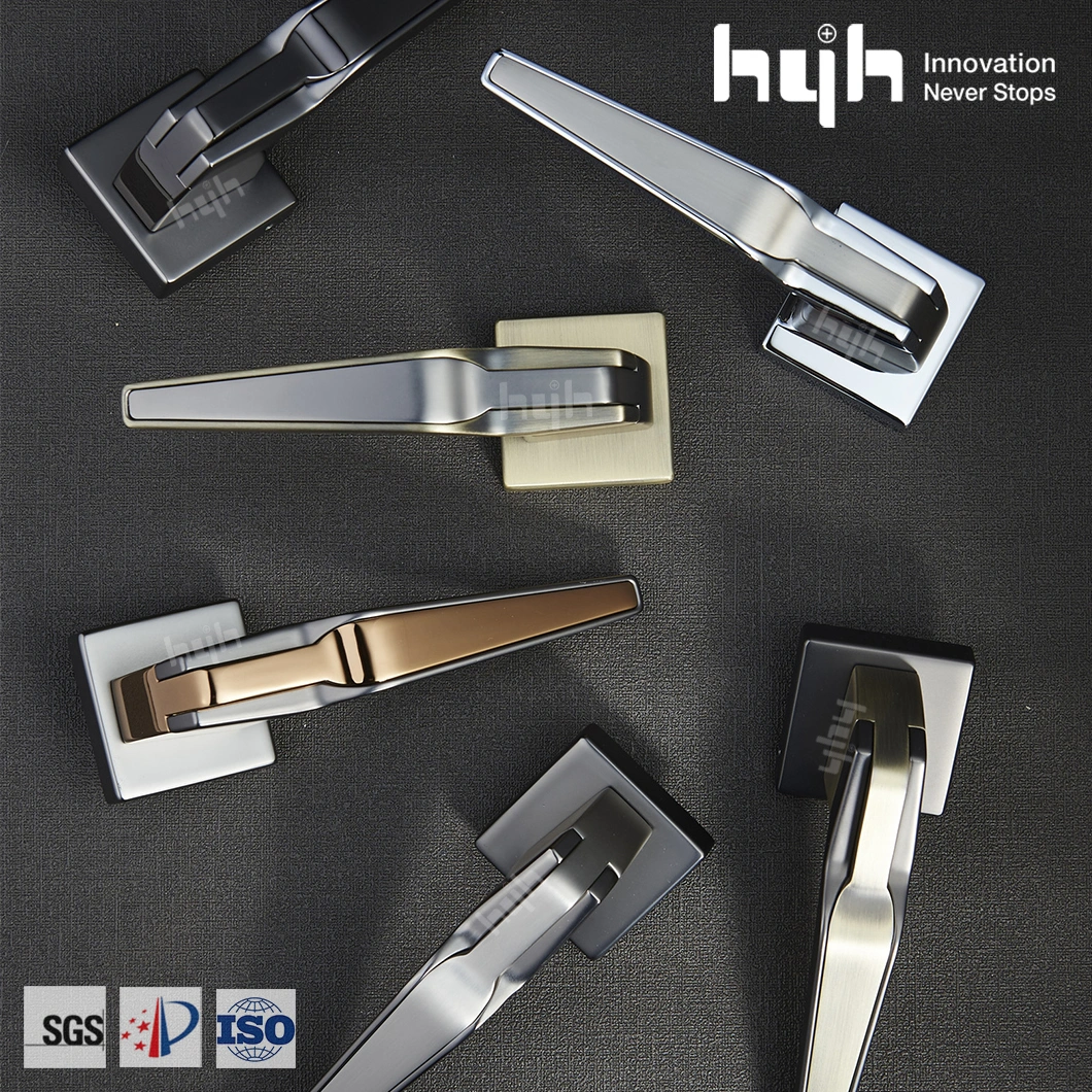 Luxury American New Range of Privacy Door Lock Handles Black Matte Lever Door Handles in Black