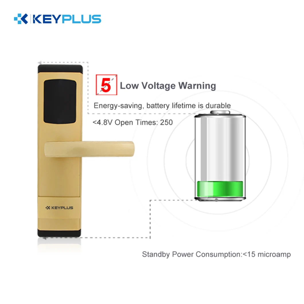 Hotel Door Locks RFID Lock Security Keyless Door Lock with Free System Software