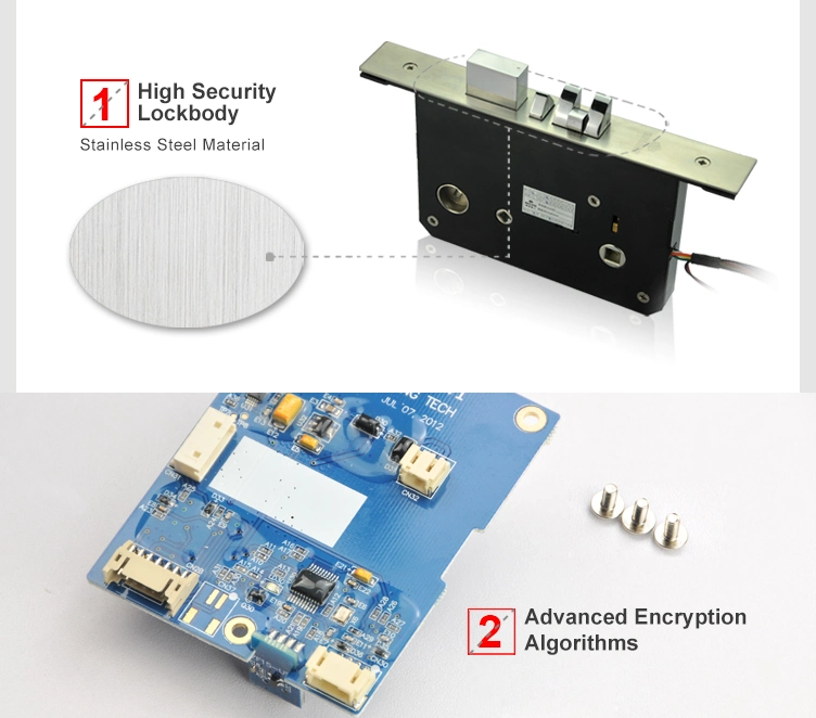 Hotel Door Lock High Security Hotel Door Key Card Locks, RFID Hotel Door Lock