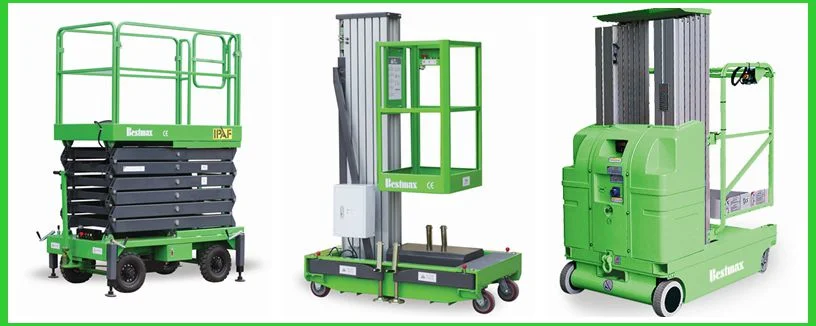 3 Meters Portable Manual Material Lift with Swivel Locks