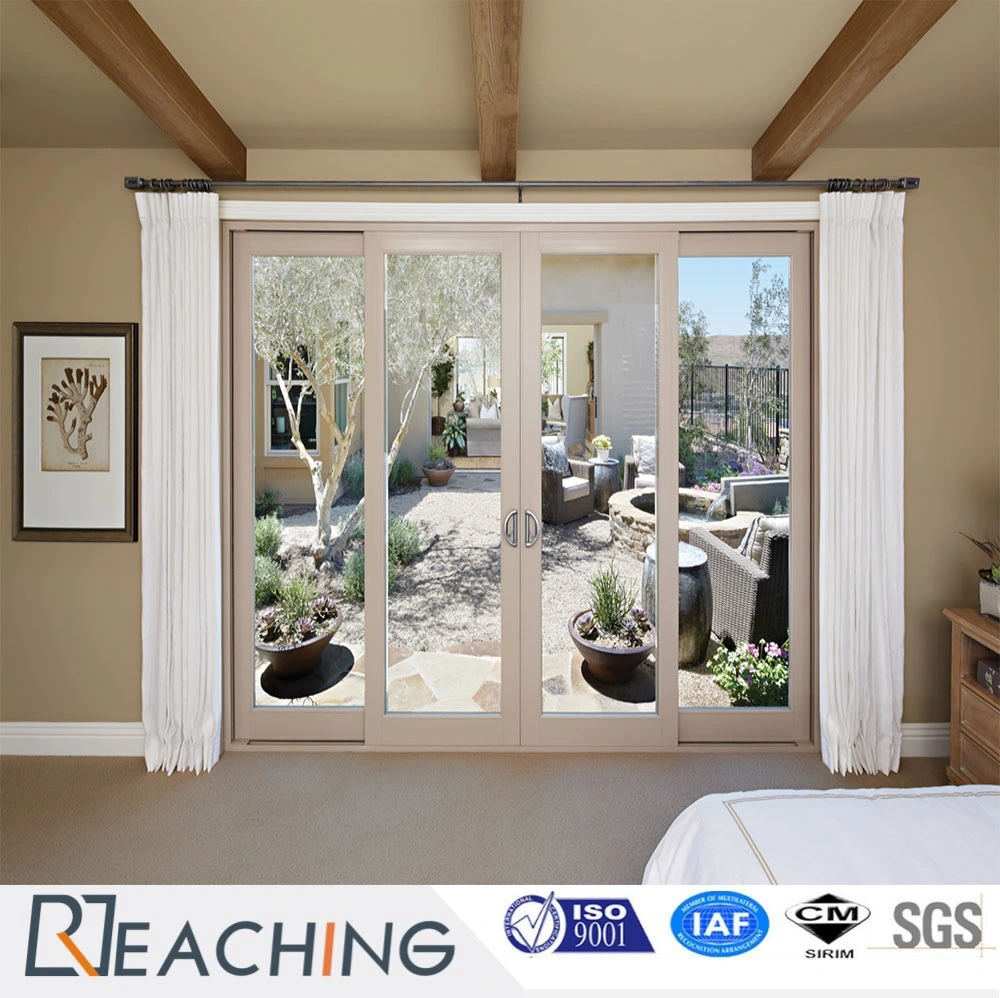 Best Price UPVC Sliding Door Plastic Glass Door with Muti-Point Handle Lock