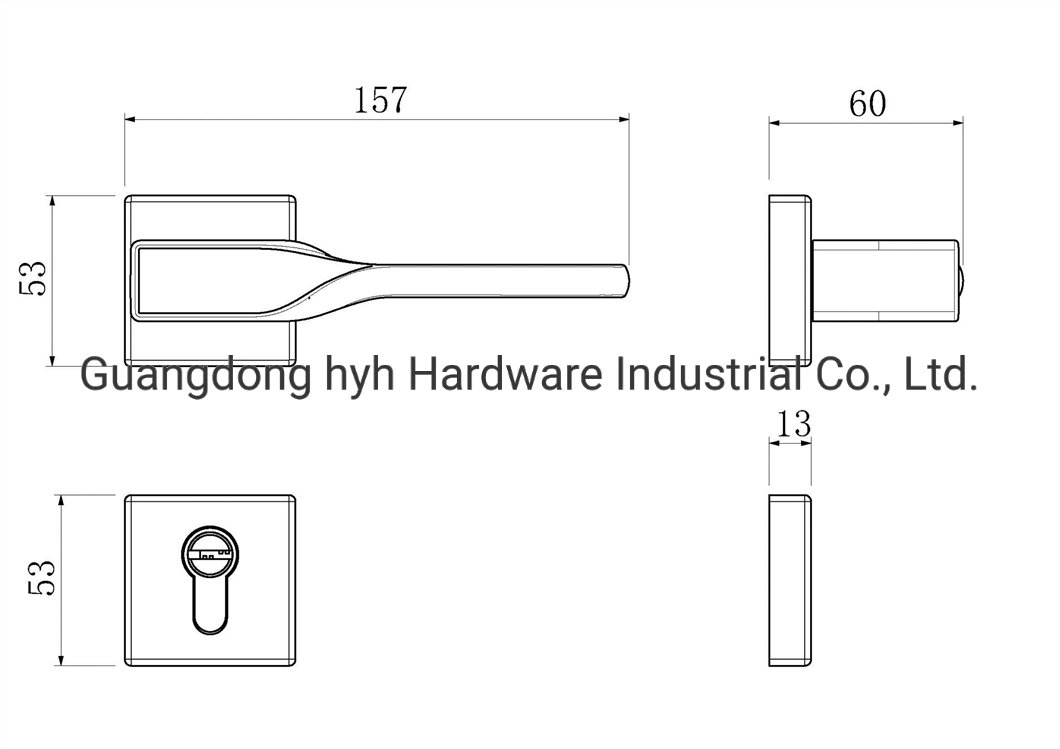 Type Door Handle, Door Handle for Door, Mortise Lock with Deadbolt and Handle for Door