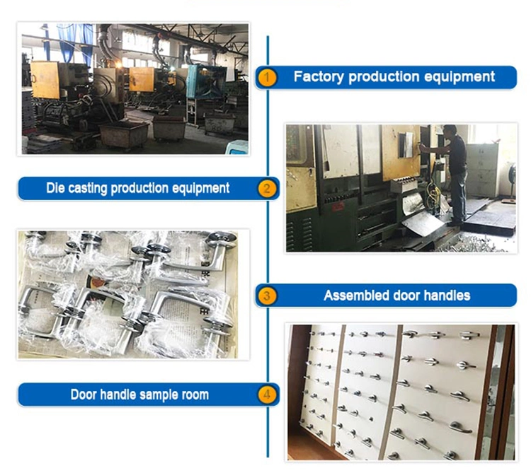 Door Locks Hardware Zinc Aluminum Alloy Split Type Lever Luxury Door Handle for Door Lock