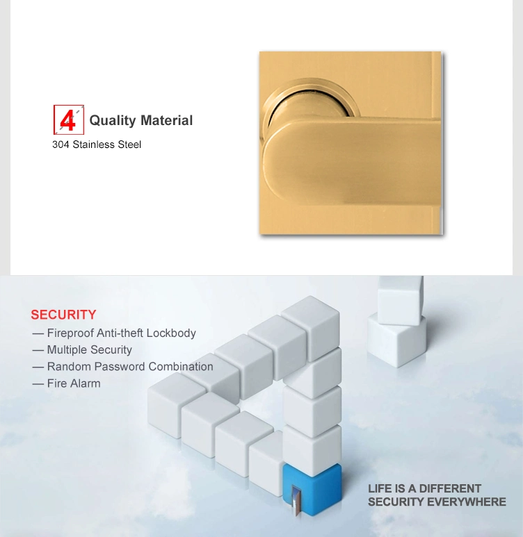 Keyless Electronic RF Card Door Lock Smart Hotel Door Lock for Hotel Lock System