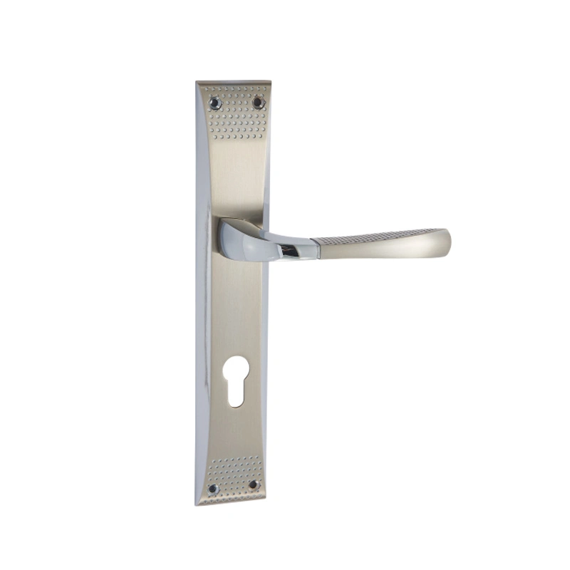 Middle East Interior Bedroom Door Lever Handles Cover Lock with Plate
