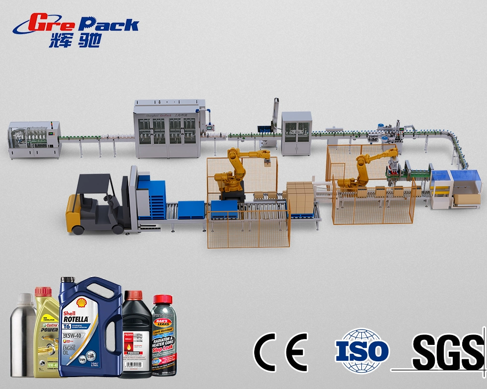 Engine Oil Filling Machine China New Tech High Quality Engine Lube Oil Lubricating Oil Filling Line