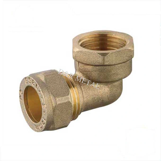 Brass Compression Fitting Elbow 90 Degree Pipe Fitting Tube Fitting