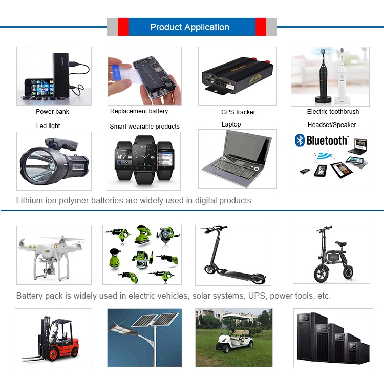 Ultra Thin Li Polymer Rechargeable Battery for Single Wheel E-Bike