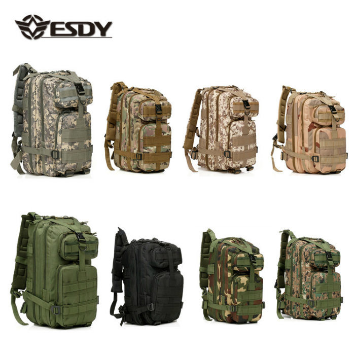 Unisex Outdoor Combat 3p Backpack Tactical Camping Hiking Rucksacks