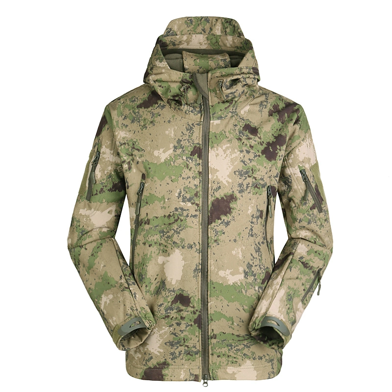 Waterproof Digital Camouflage Army Rain Coat Jacket