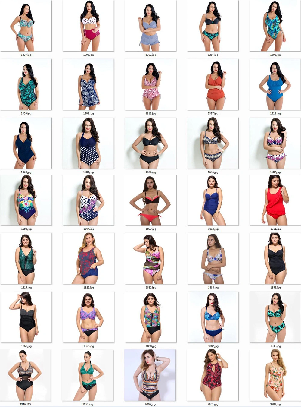 ODM Plus Size Swimwear Women Plus Size Swimsuit 2020