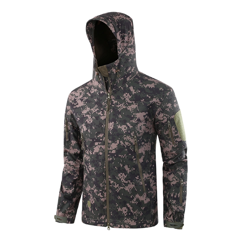 Waterproof Digital Camouflage Army Rain Coat Jacket