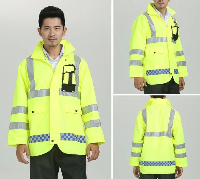 Reflective Raincoat Hong Kong-Style Long-Sleeved Reflective Cycling Raincoat Outdoor Waterproof Overalls