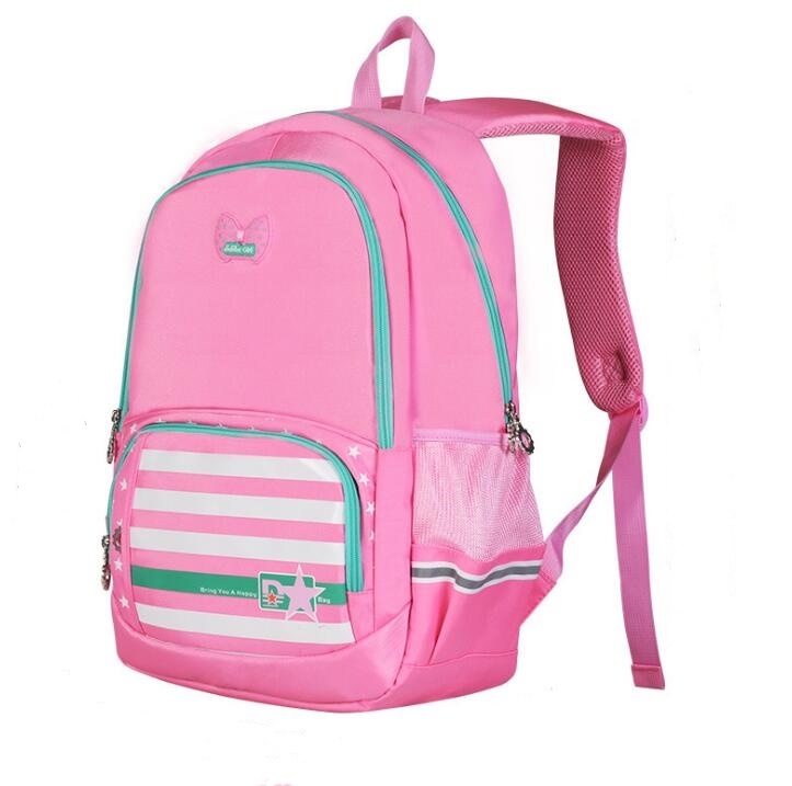 Good Quality Four Colors School Backpack Lovely Schoolbag