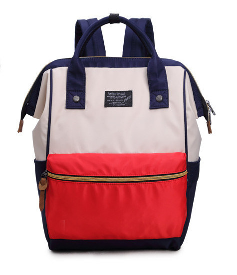 Double Shoulder Backpack Women's New School Style Girl Pack Korean Stylish Carry-on Bag