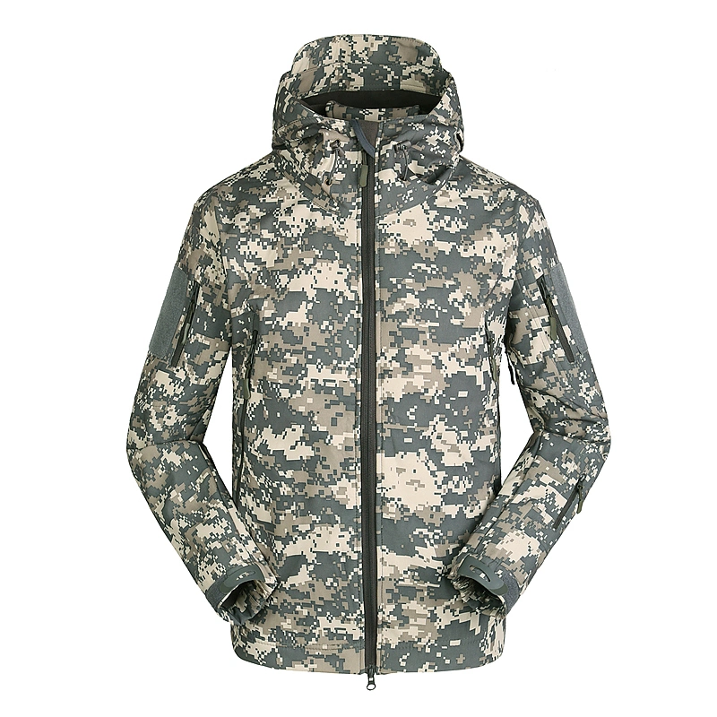 Waterproof Digital Camouflage Army Rain Coat Jacket