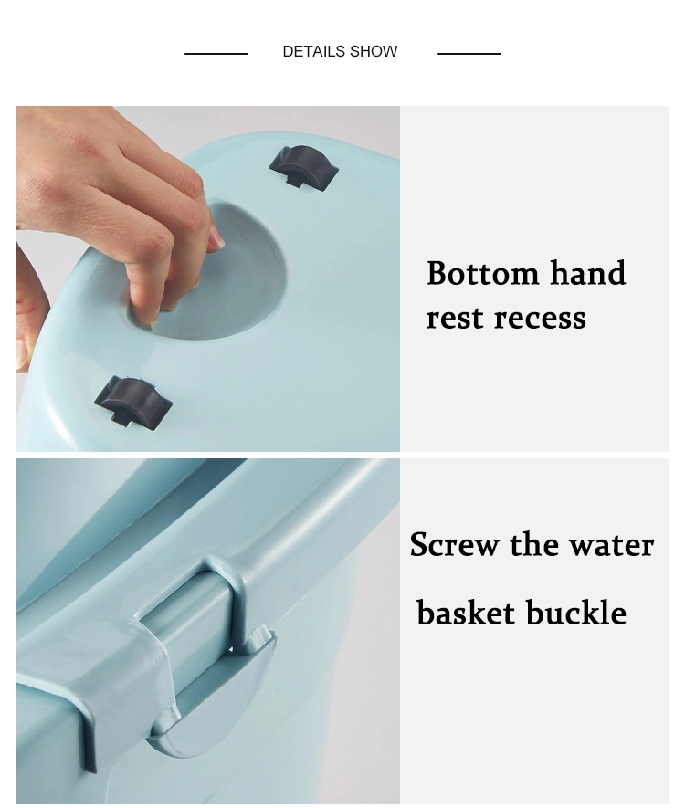 Household Plastic Thickened Cleaning Squeeze Bucket Mop Bucket with Wheels