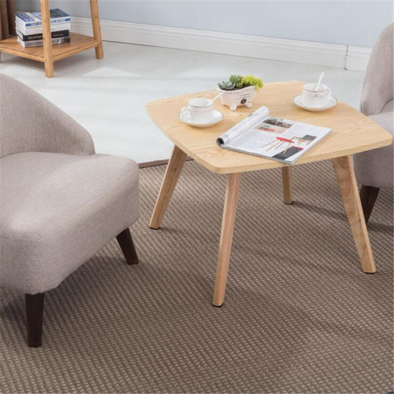Simple Nordic Square Small Tea Table Simple European Sofa Corner Table Solid Wood Coffee Table