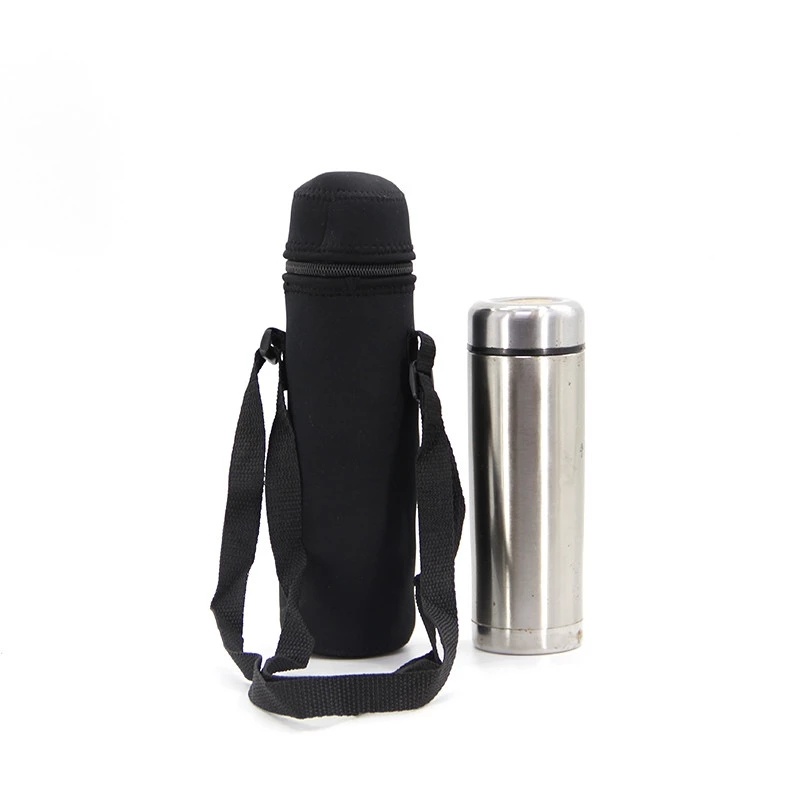 2019 Custom Logo Insulated Bottle Holder Sports Bottle Shoulder Sling Bag Neoprene Sleeve Cooler Bag