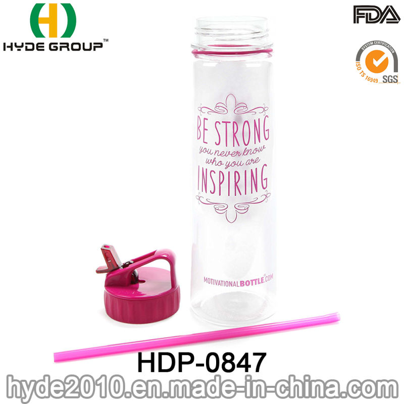 900ml Clear Tritan Sport Water Plastic Bottle (HDP-0847)