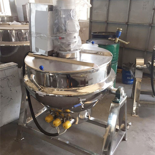 Electric /Steam Heating Cooking Kettle Jacket Kettle with Mixer