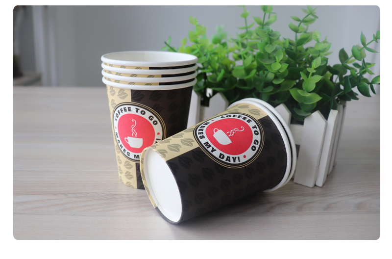 8oz Food Grade Take Away to Go Coffee Cups with Lids