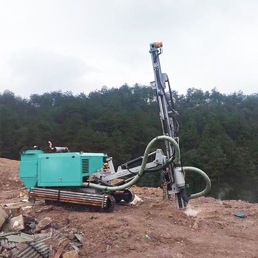 Hfg-54 Hydraulic Crawler Rock Drill Rig DTH Blasthole Drilling Rig