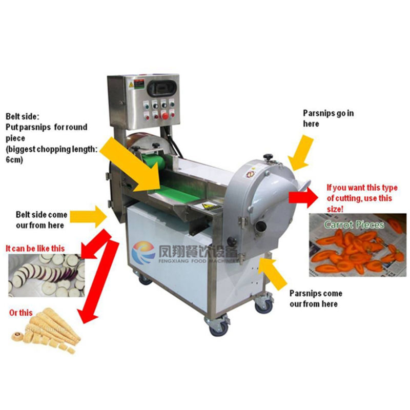 4 Cutting Blade Caraway Cutting Machine, Vegetable Okra Cutter