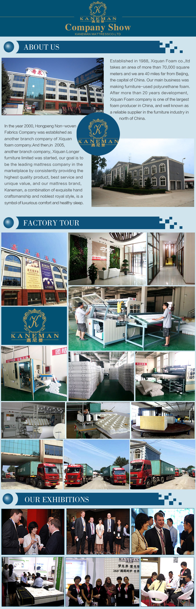 Economical Flat Packing Continuous Spring Mattress in a Pallet