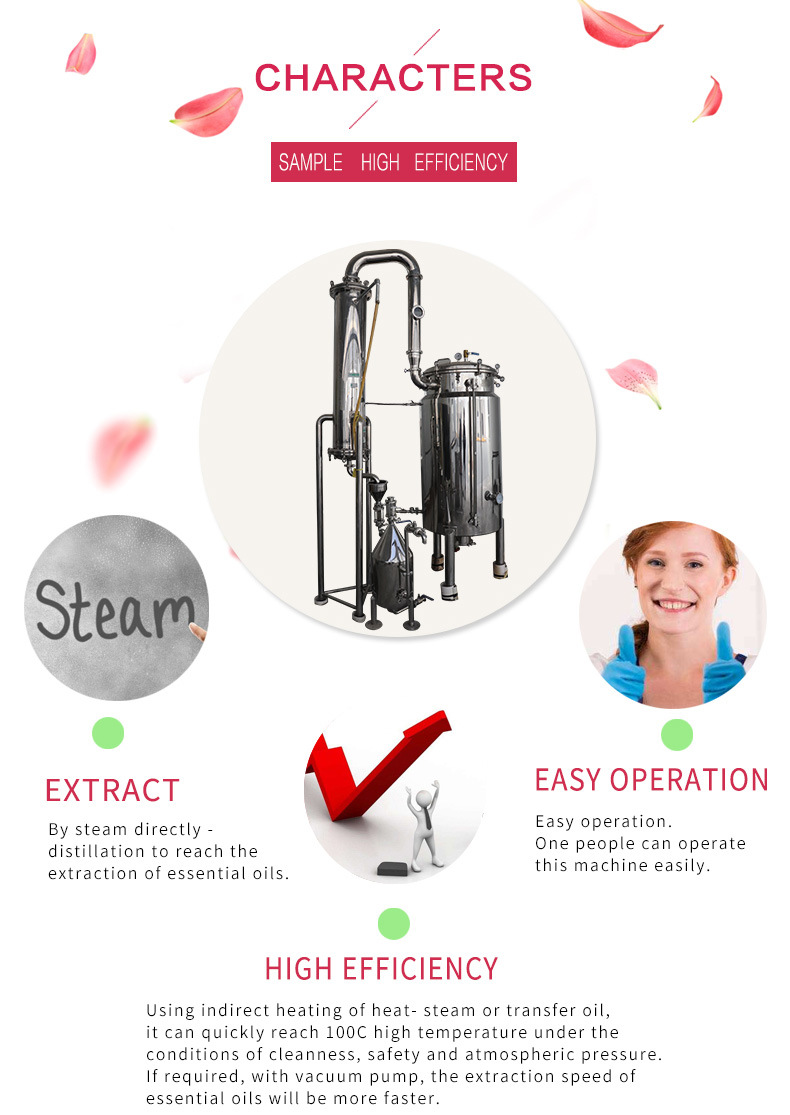 Caraway Dill Rose Chamomile Essential Oil Making Machine